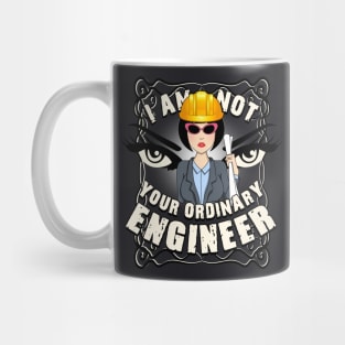 'Not Your Ordinary Engineer Design Logo' Mug